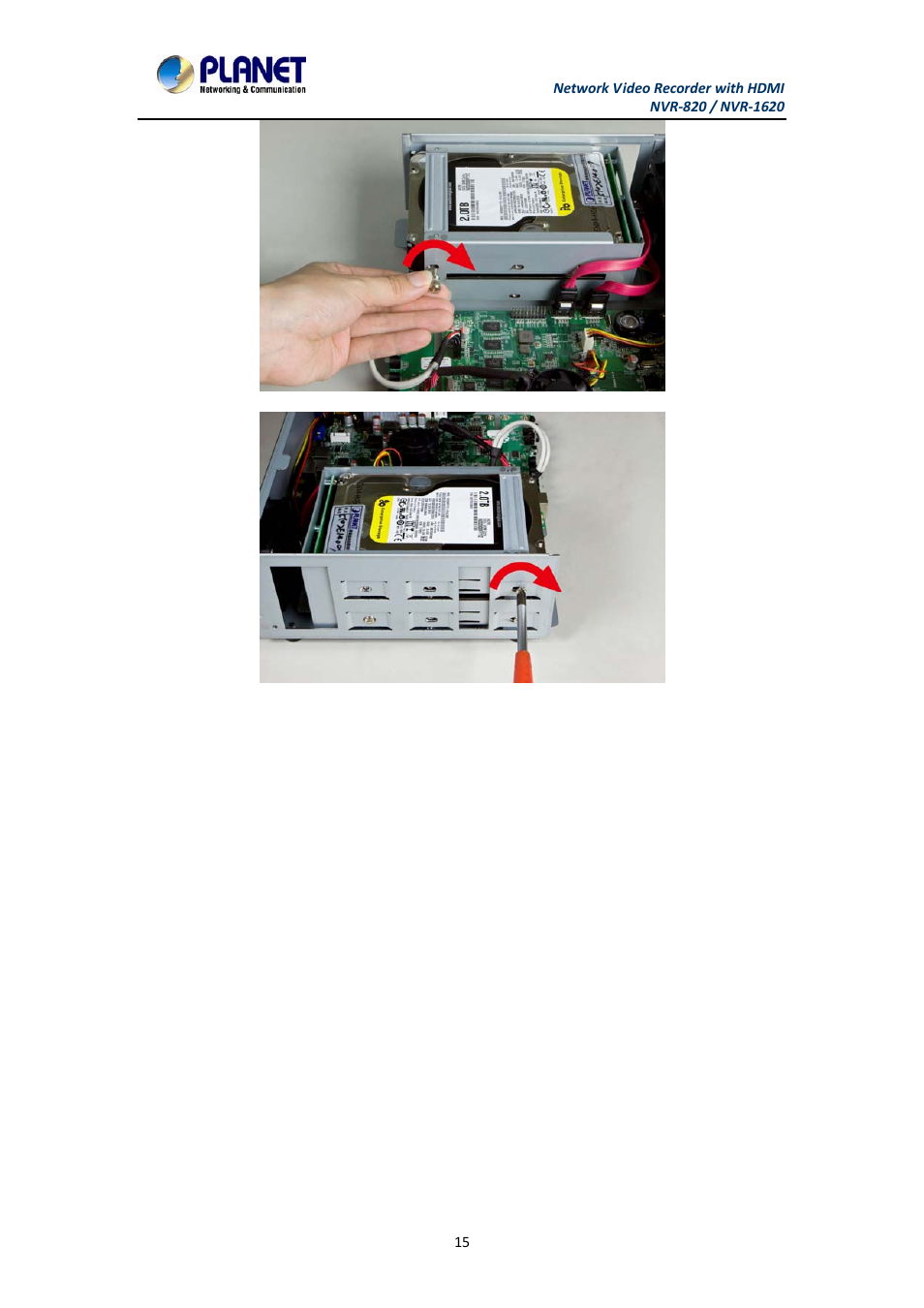 PLANET NVR-1620 User Manual | Page 15 / 138