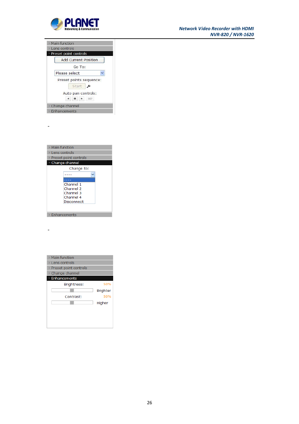 3 list viewing, List viewing | PLANET NVR-1620 User Manual | Page 26 / 138
