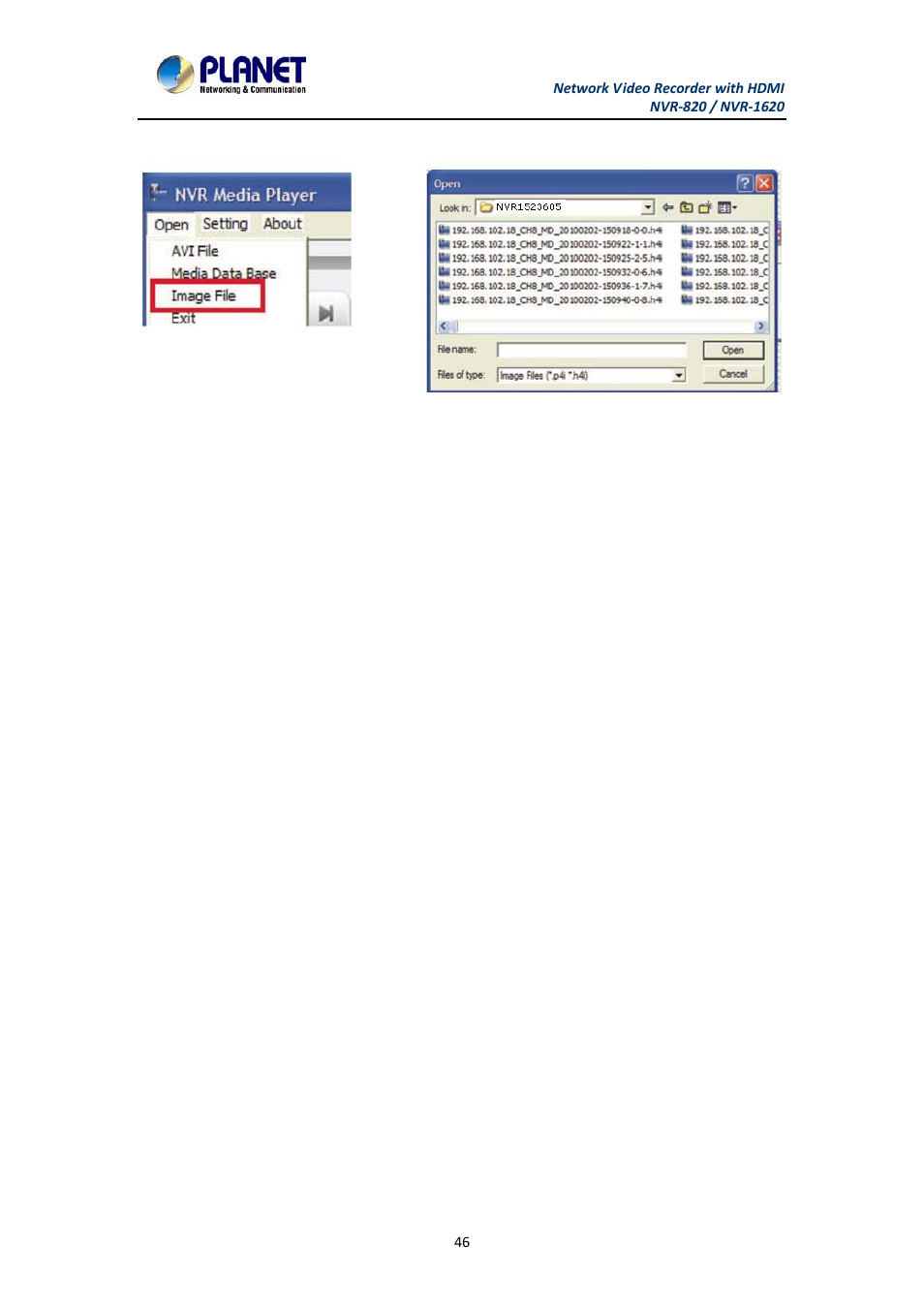 PLANET NVR-1620 User Manual | Page 46 / 138