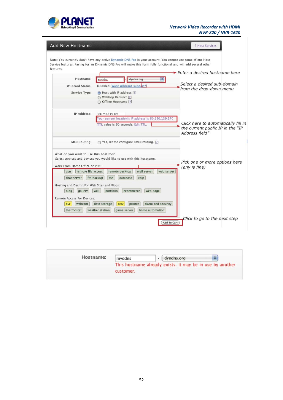 PLANET NVR-1620 User Manual | Page 52 / 138