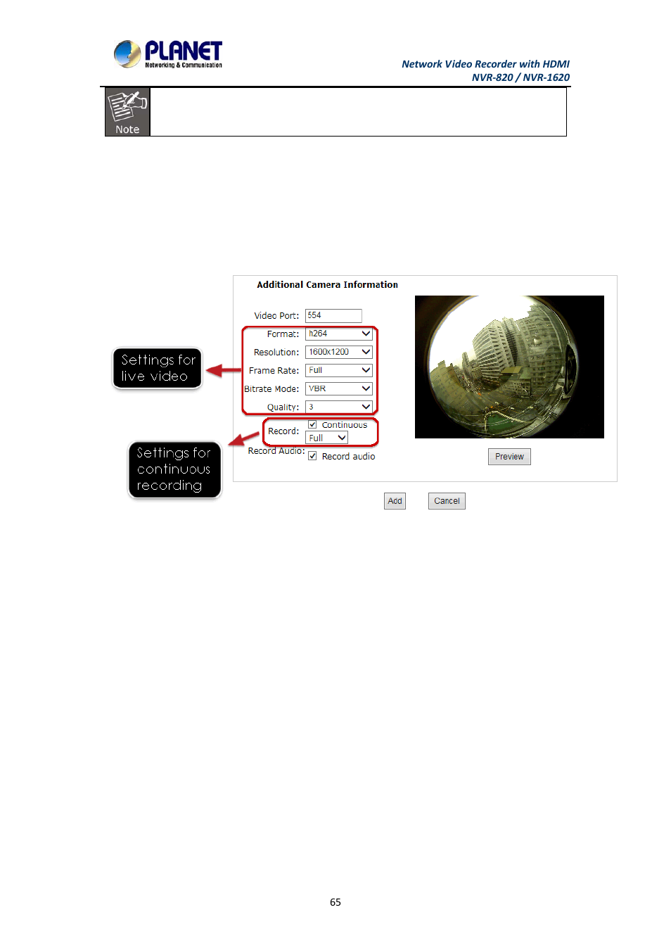 PLANET NVR-1620 User Manual | Page 65 / 138