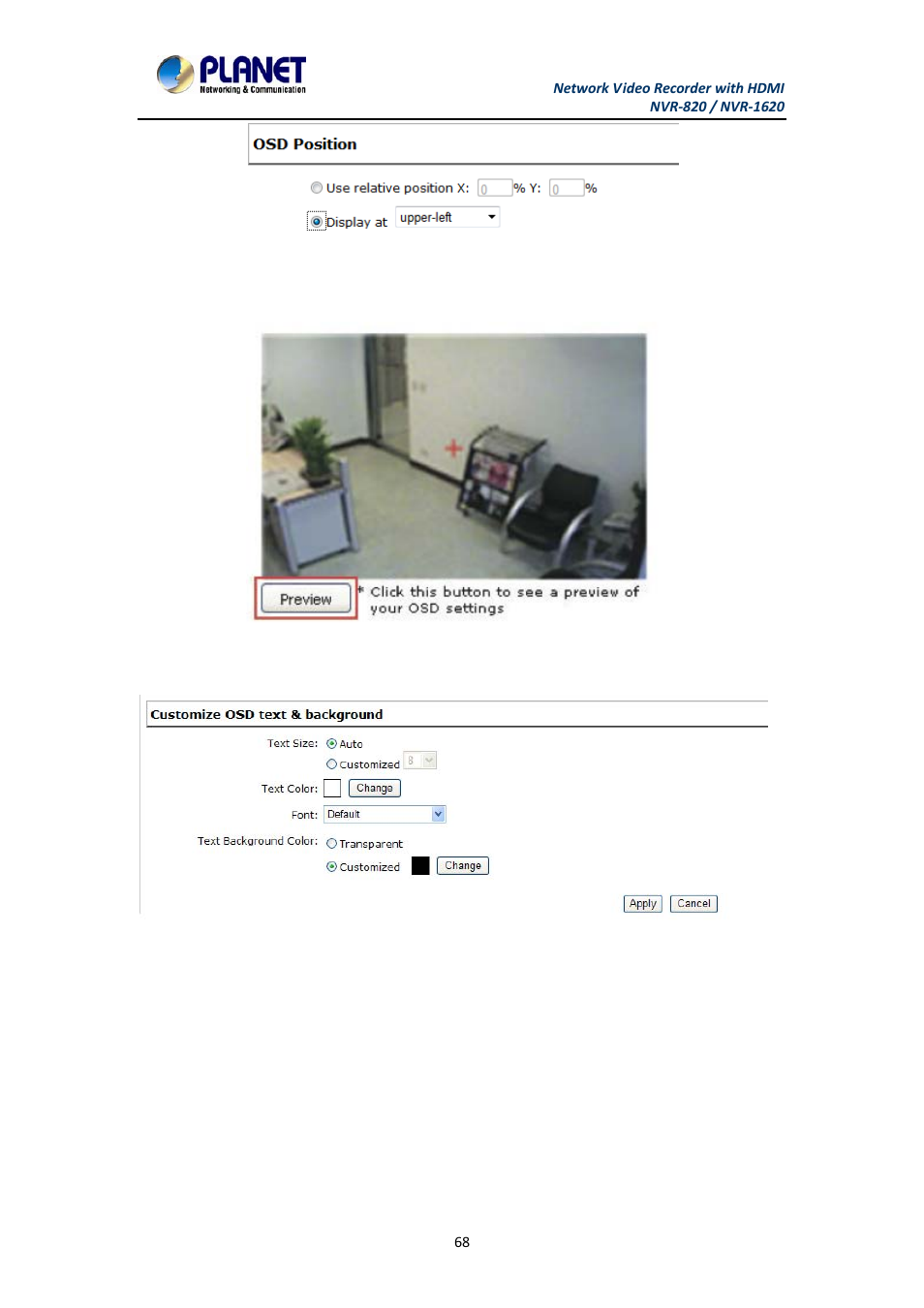 PLANET NVR-1620 User Manual | Page 68 / 138