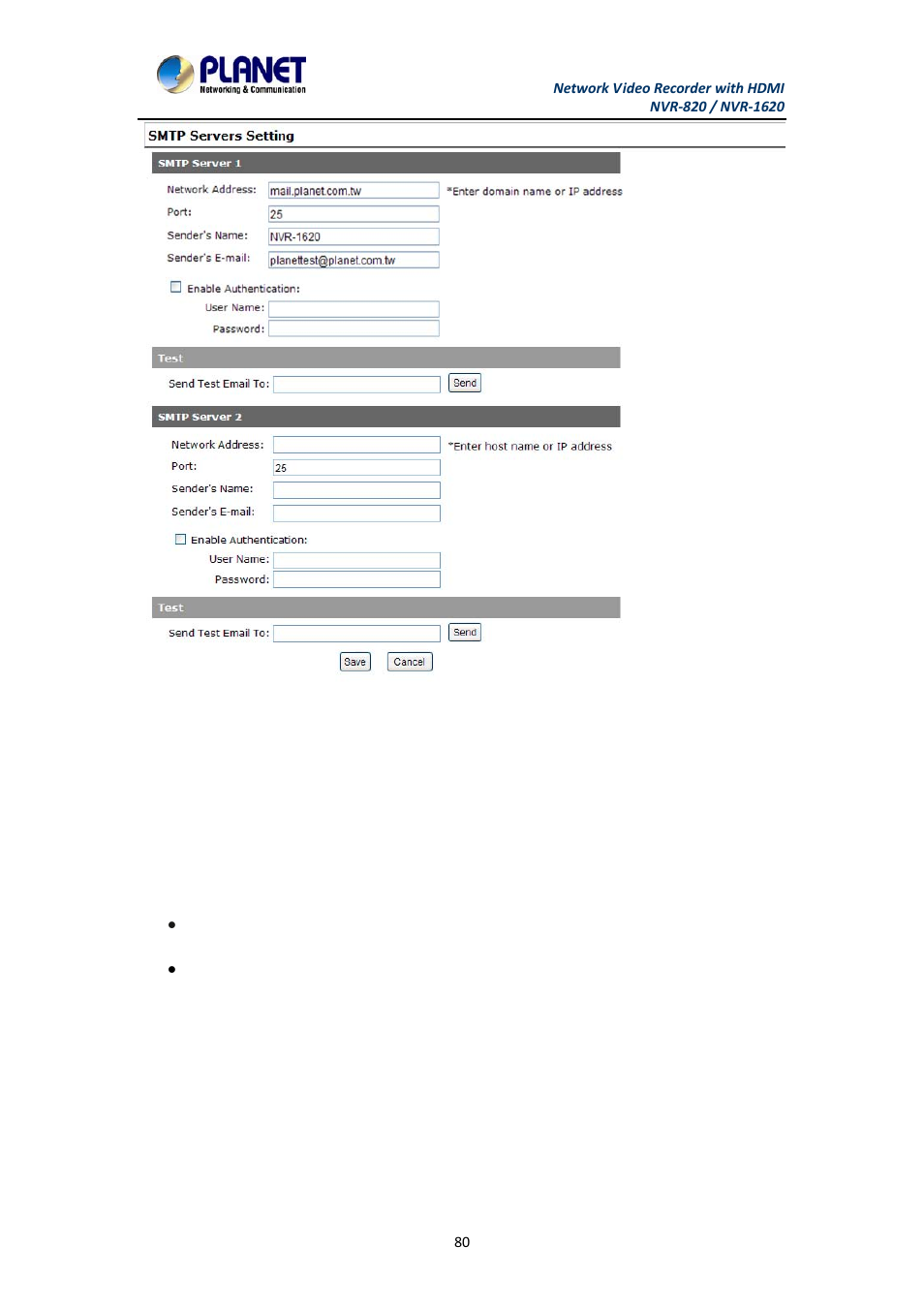 PLANET NVR-1620 User Manual | Page 80 / 138