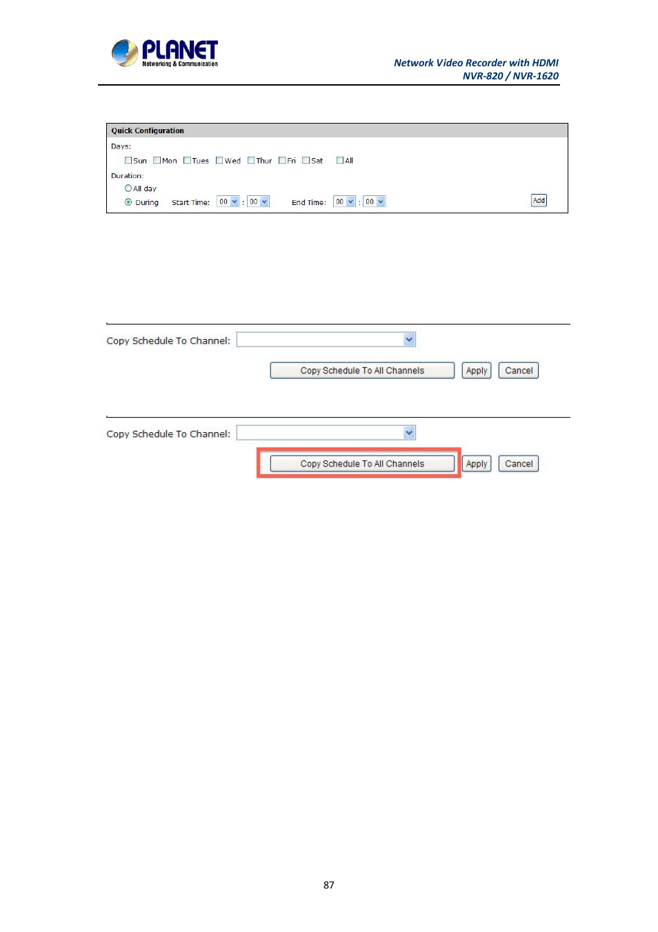PLANET NVR-1620 User Manual | Page 87 / 138