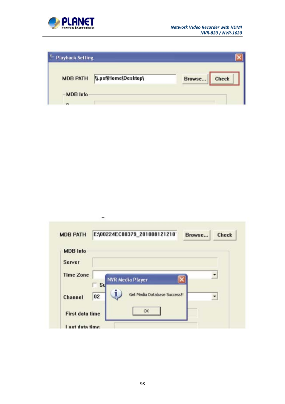 PLANET NVR-1620 User Manual | Page 98 / 138