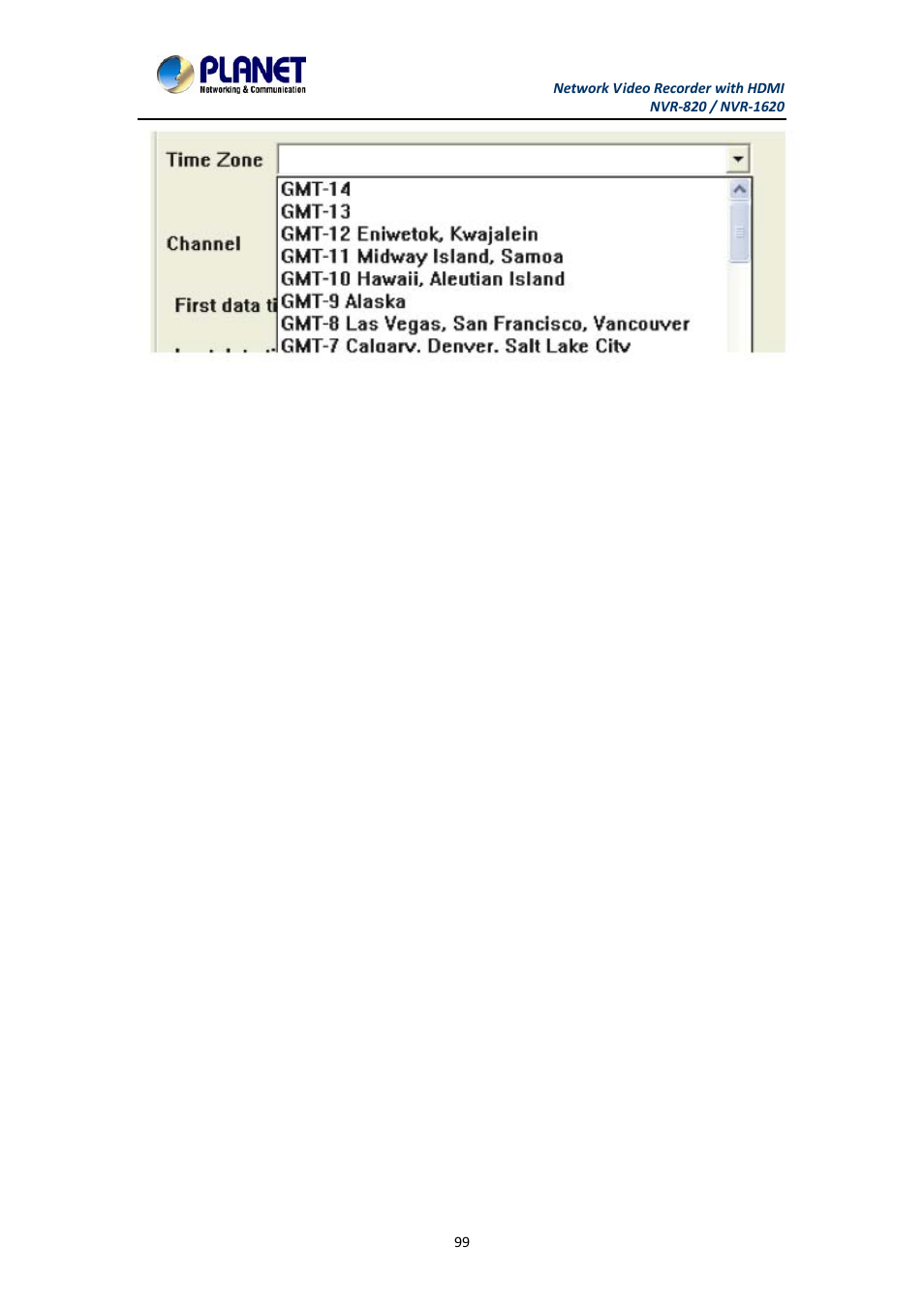 PLANET NVR-1620 User Manual | Page 99 / 138