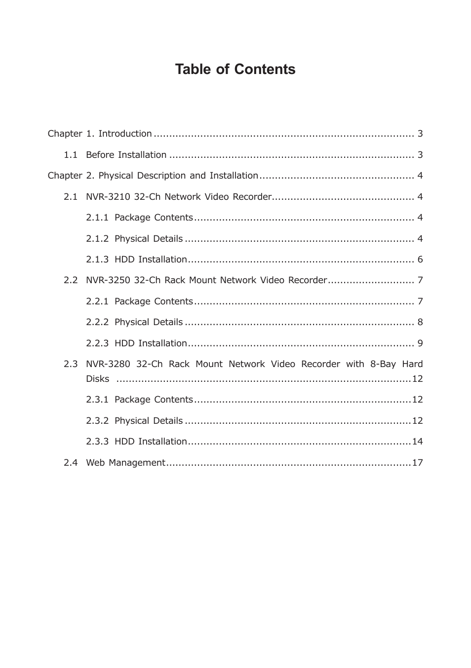 PLANET NVR-3210 User Manual | Page 3 / 20