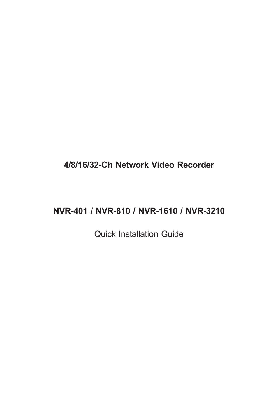 PLANET NVR-3210 User Manual | 16 pages