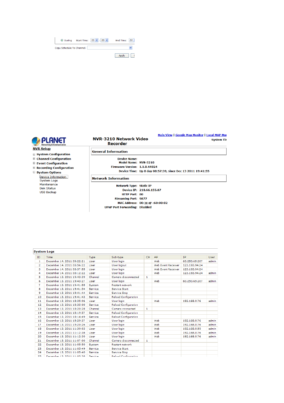 5 system options, 1 device information, 2 logs and reports | Ystem, Ptions | PLANET NVR-3250 User Manual | Page 70 / 74