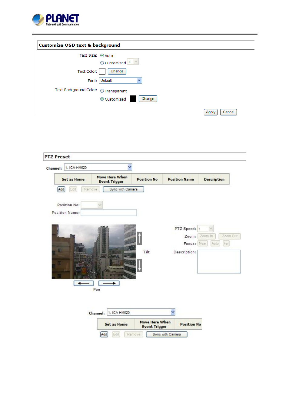 3 ptz preset settings | PLANET NVR-3280 User Manual | Page 62 / 80