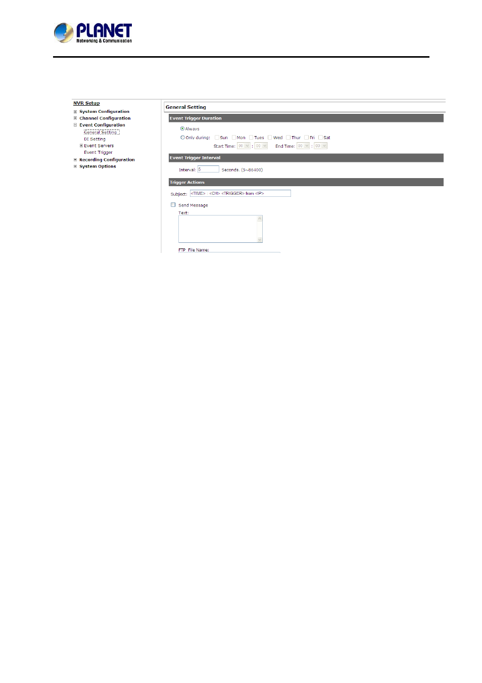 1 general settings, 2 i/o settings | PLANET NVR-3280 User Manual | Page 69 / 80