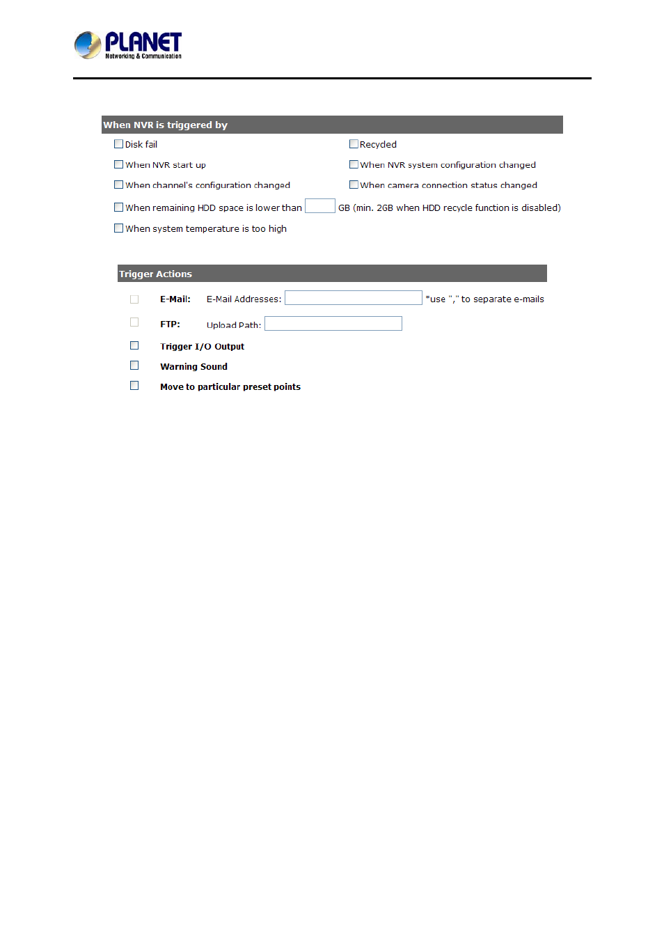 4 recording configurations, 1 general settings, Ecording | Onfigurations | PLANET NVR-3280 User Manual | Page 74 / 80