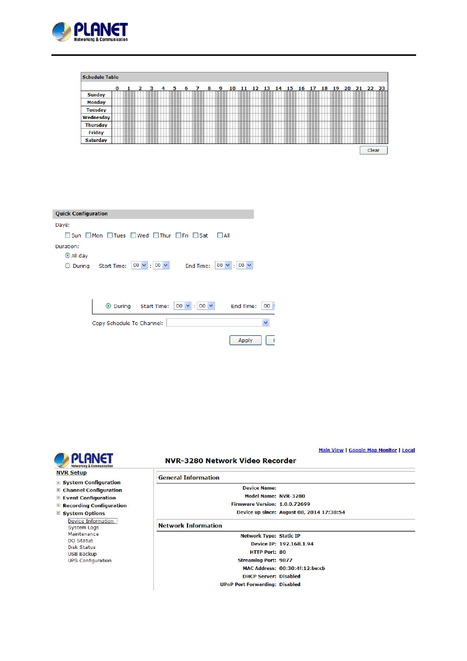 5 system options, 1 device information, Ystem | Ptions | PLANET NVR-3280 User Manual | Page 77 / 80