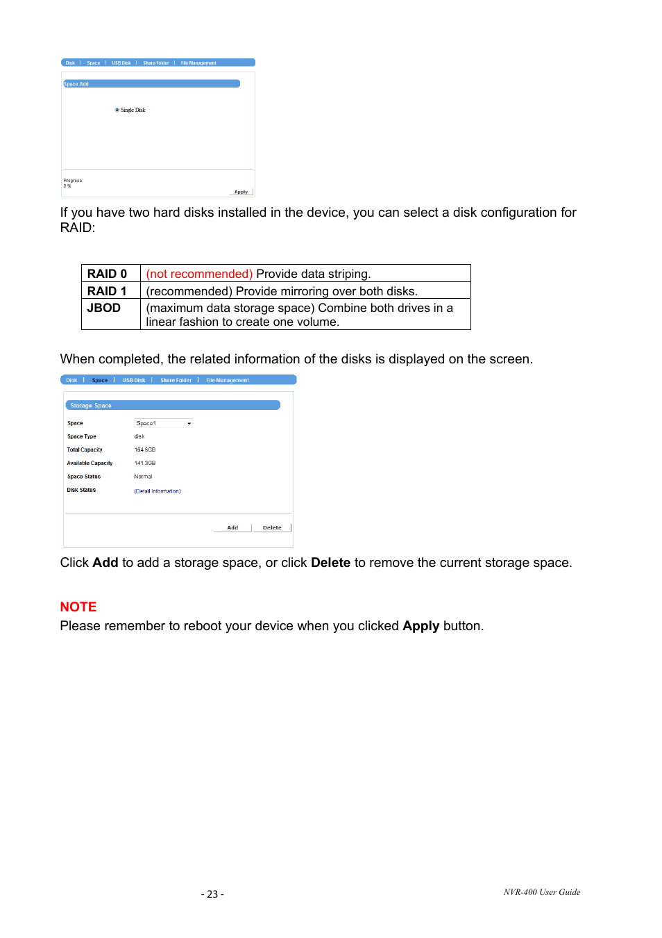 PLANET NVR-400 User Manual | Page 24 / 43