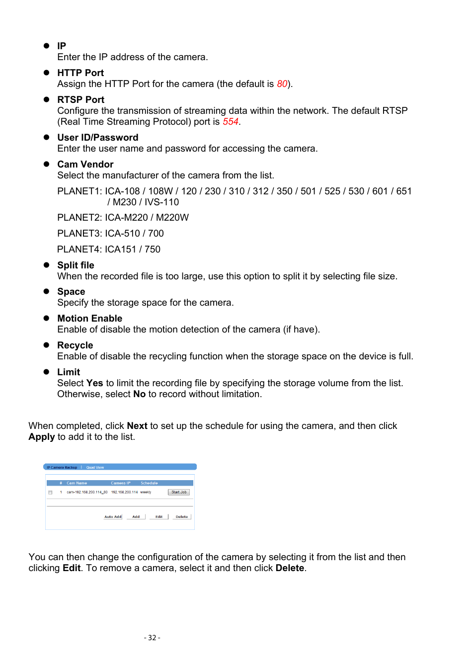 PLANET NVR-400 User Manual | Page 33 / 43
