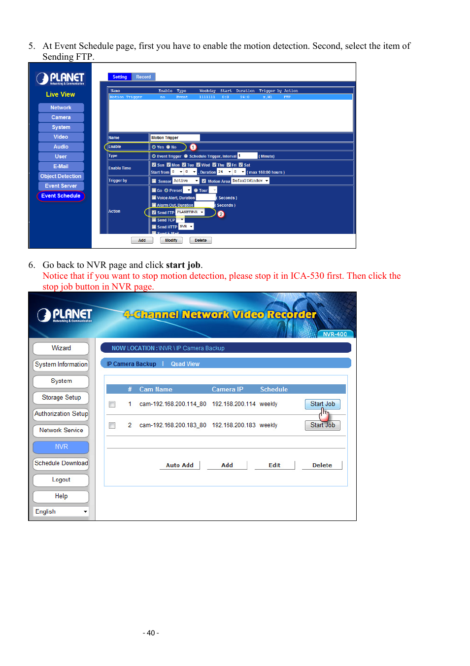 PLANET NVR-400 User Manual | Page 41 / 43