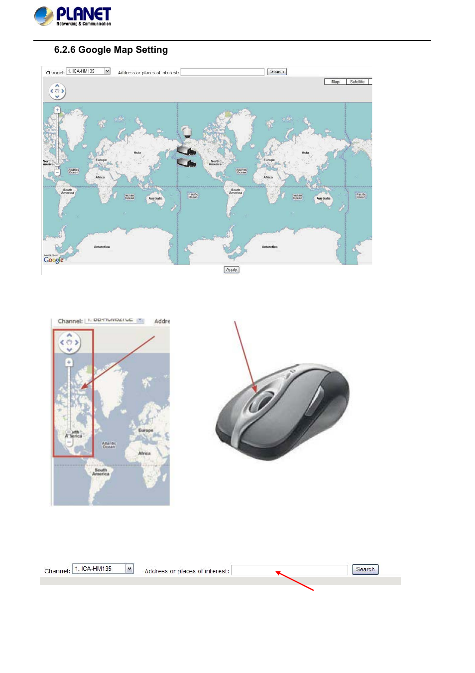 6 google map setting | PLANET NVR-420 User Manual | Page 59 / 95