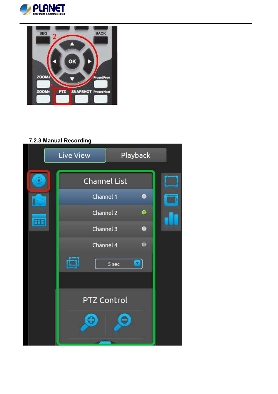 3 manual recording | PLANET NVR-420 User Manual | Page 84 / 95