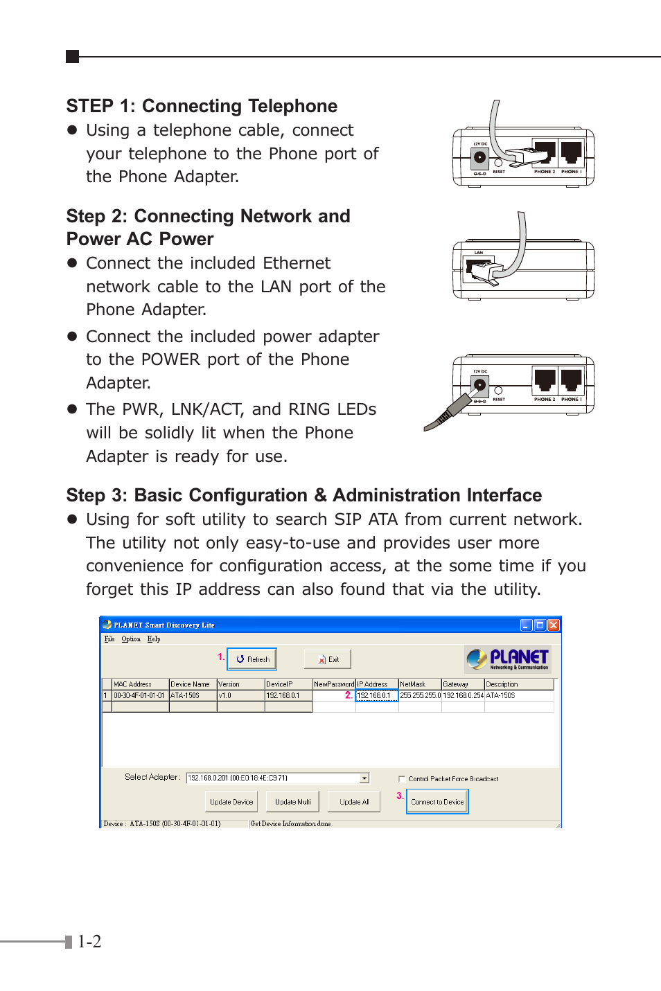 PLANET ATA-150 User Manual | Page 6 / 36