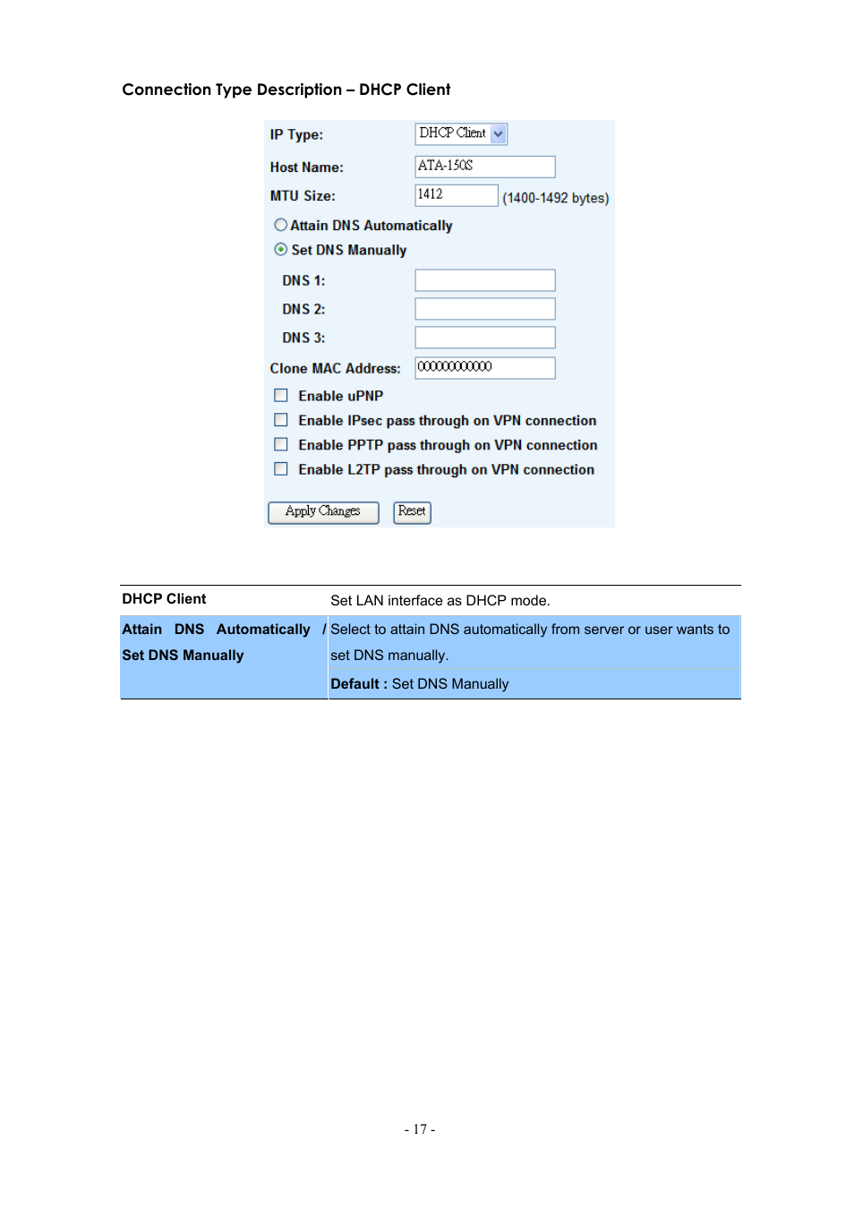 PLANET ATA-150 User Manual | Page 17 / 51