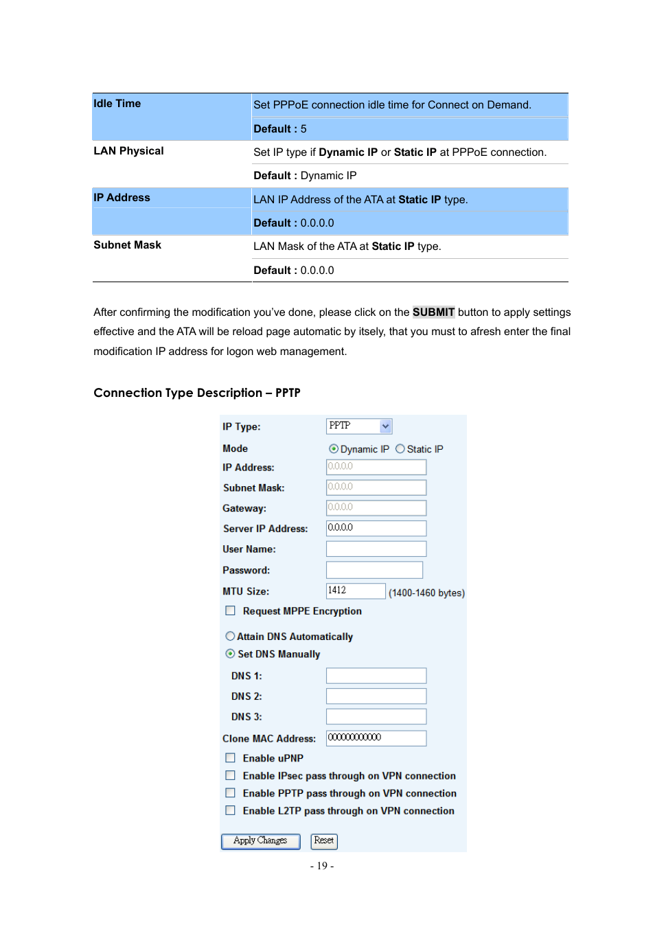 PLANET ATA-150 User Manual | Page 19 / 51