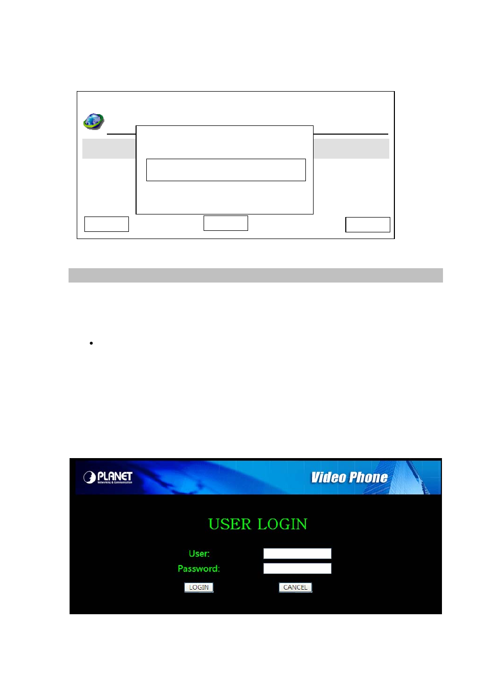 Network setup (web interface), Admin password, Lan configuration | System is going to reboot | PLANET ICF-1600 User Manual | Page 23 / 63