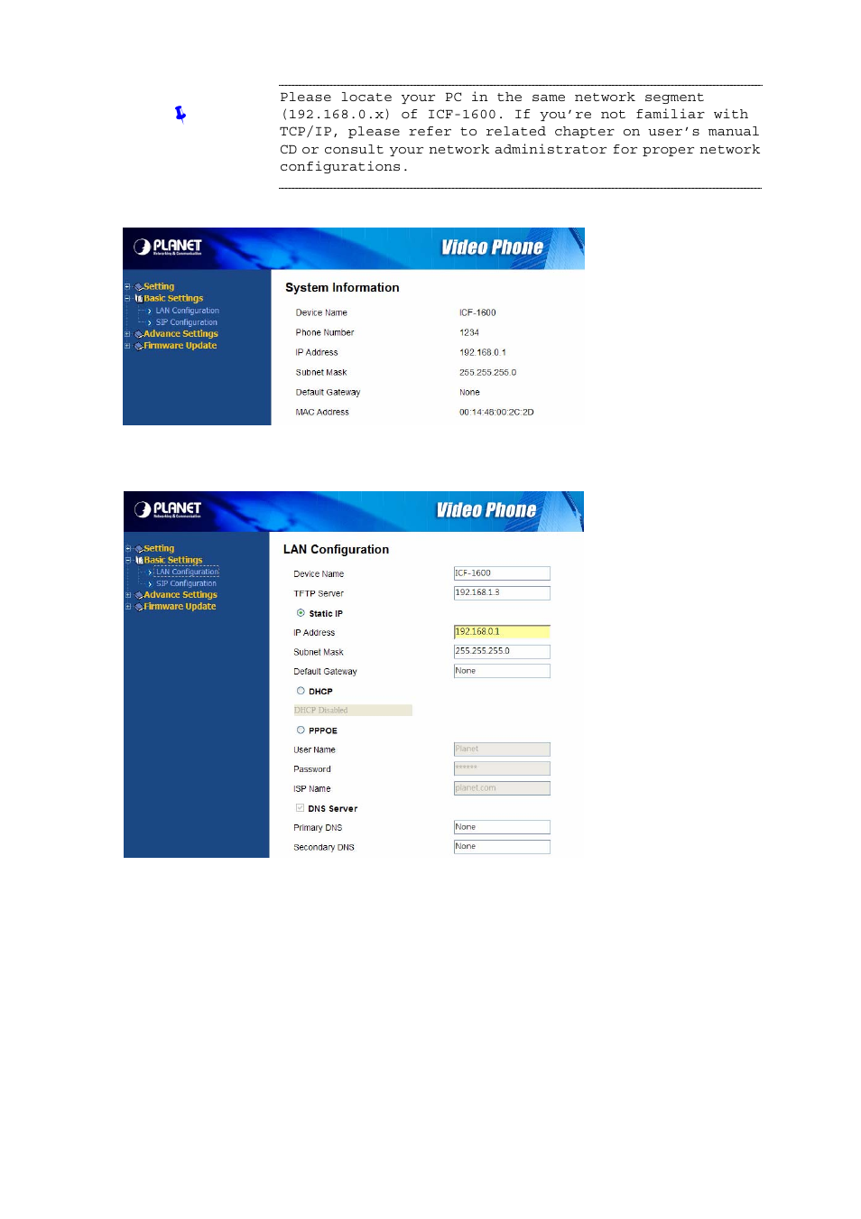PLANET ICF-1600 User Manual | Page 24 / 63