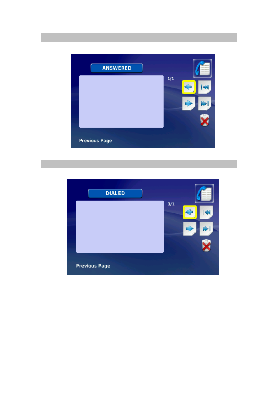 Answered, Dialed | PLANET ICF-1601 User Manual | Page 16 / 42