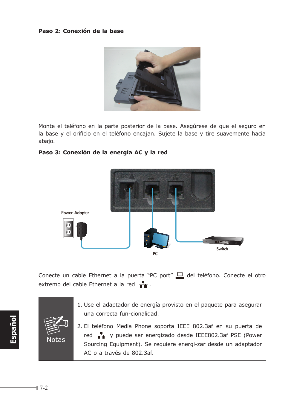 Españo l | PLANET ICF-1700 User Manual | Page 30 / 32