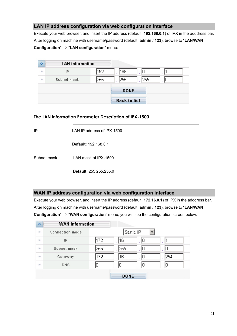 PLANET IPX-1500 User Manual | Page 21 / 85