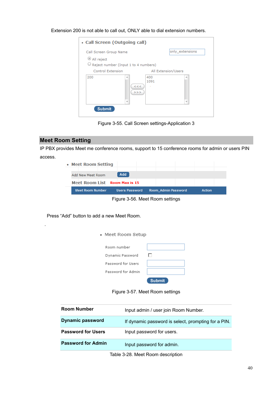 Meet room setting | PLANET IPX-1900 User Manual | Page 40 / 84