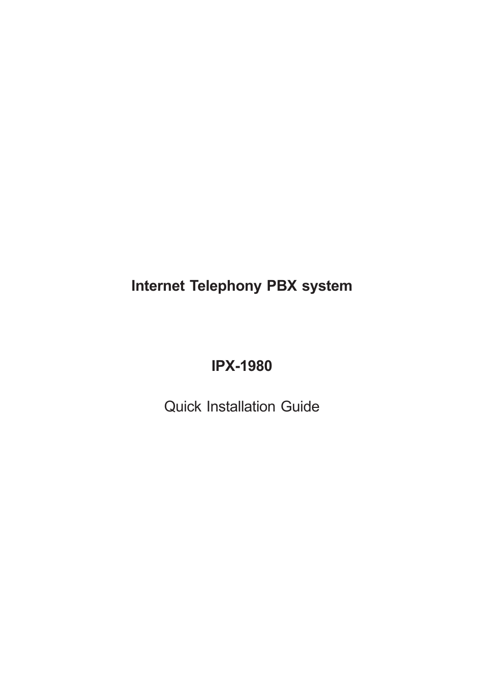 PLANET IPX-1980 User Manual | 12 pages