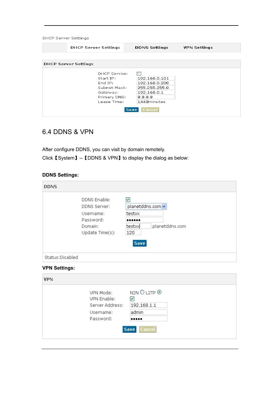 4 ddns & vpn | PLANET IPX-1980 User Manual | Page 67 / 89