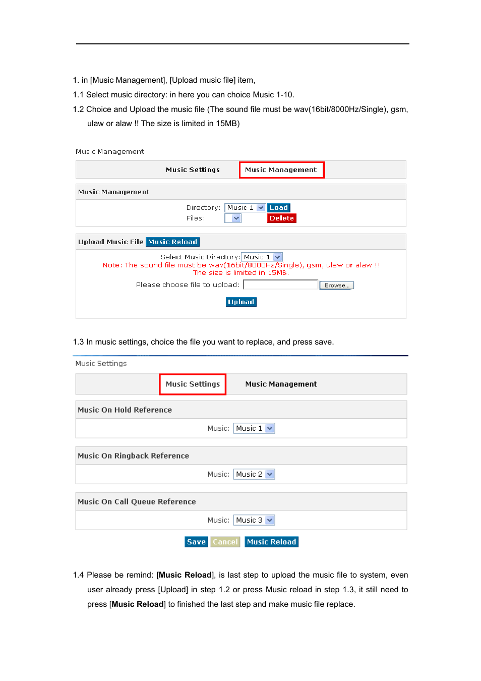 5 how to customization on hold music | PLANET IPX-1980 User Manual | Page 84 / 89