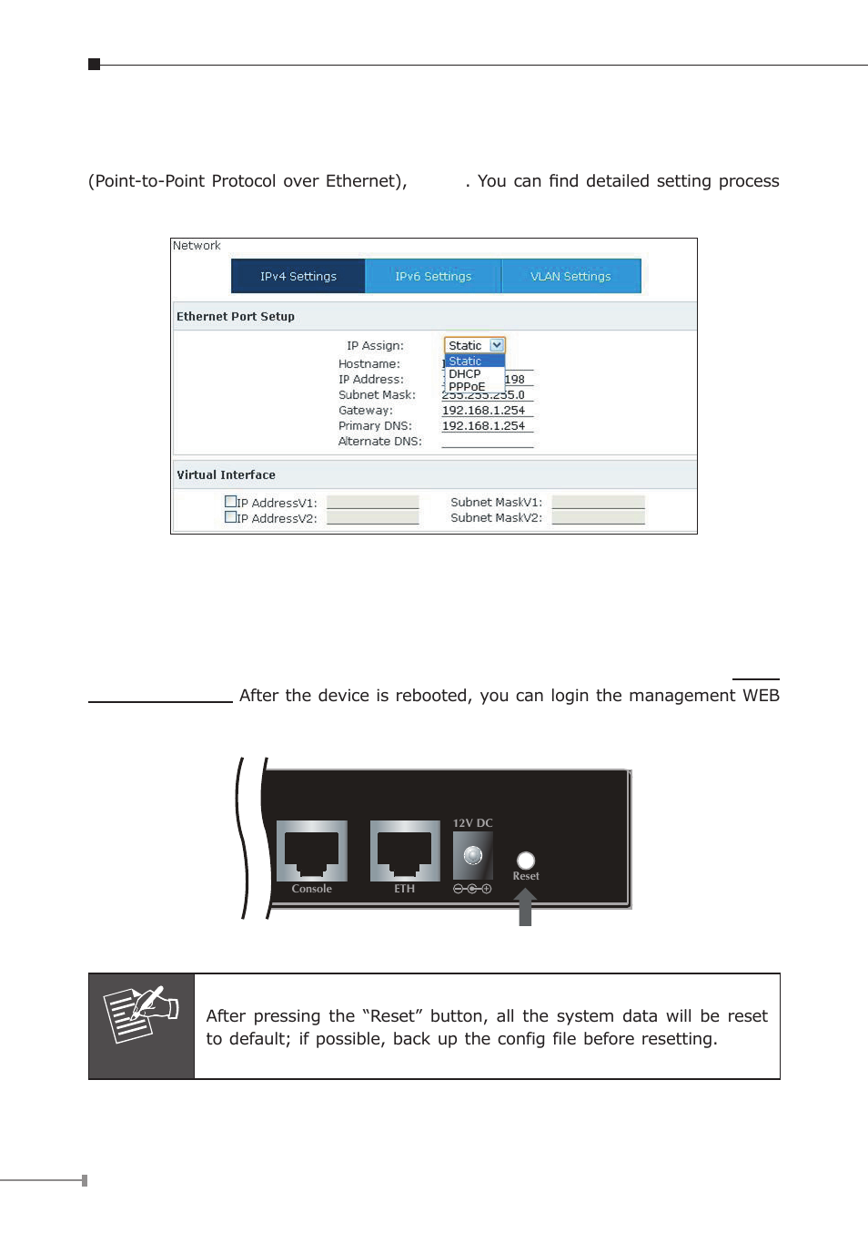 3 changing ip address or forgotten admin password | PLANET IPX-2100 User Manual | Page 14 / 20