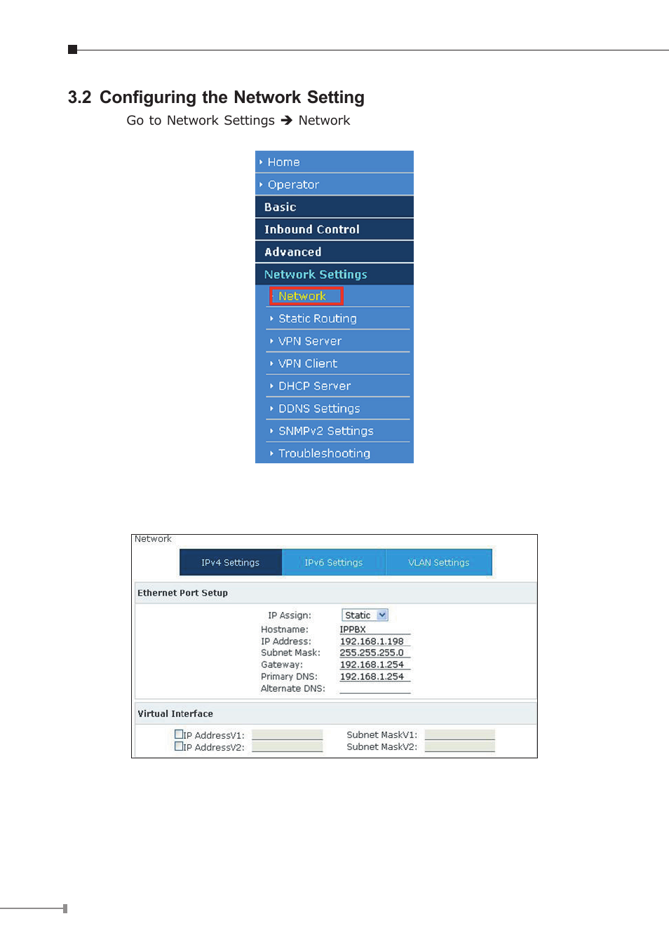 2 configuring the network setting | PLANET IPX-2100 User Manual | Page 8 / 12