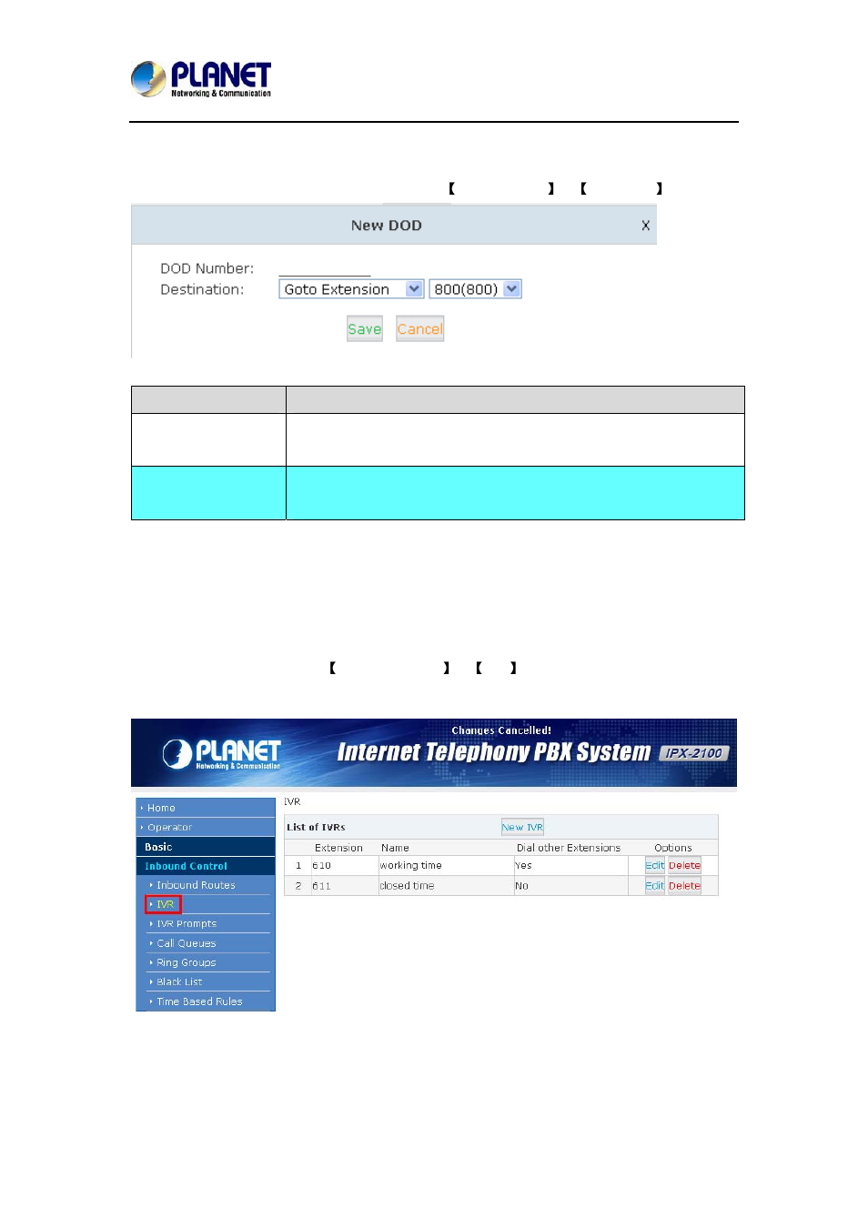 2 ivr | PLANET IPX-2100 User Manual | Page 37 / 102