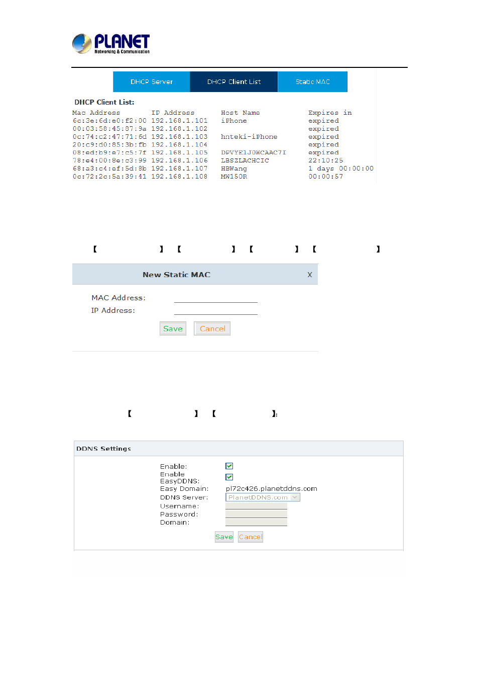 6 ddns settings | PLANET IPX-2100 User Manual | Page 82 / 102