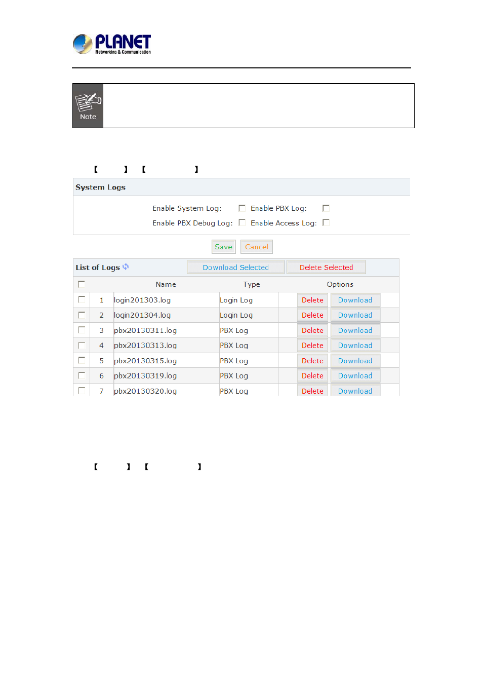 3 system logs, 4 data storage | PLANET IPX-2100 User Manual | Page 87 / 102