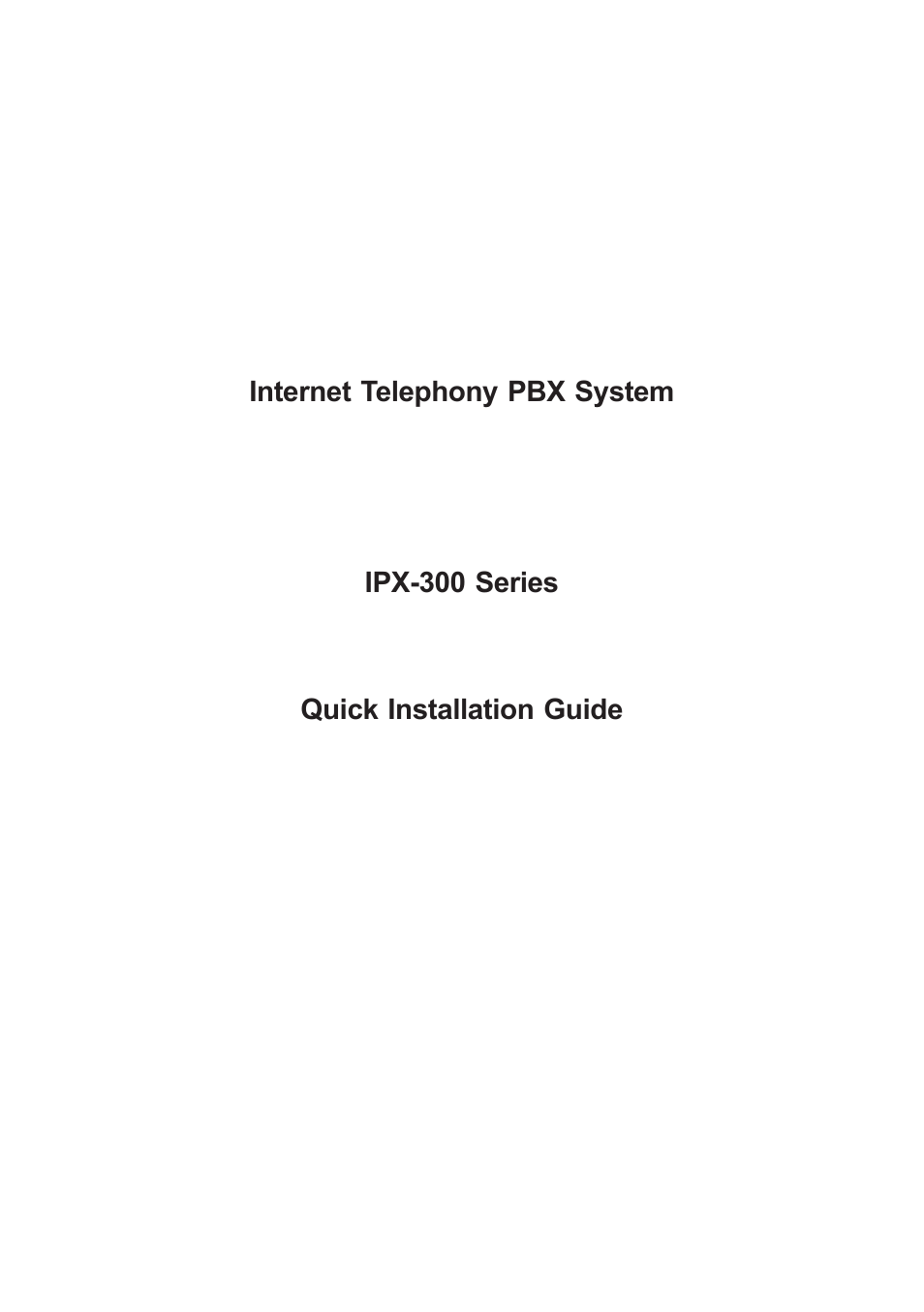 PLANET IPX-300 User Manual | 20 pages