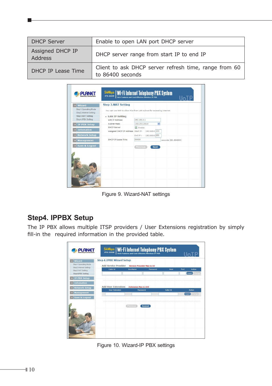Step4. ippbx setup | PLANET IPX-300 User Manual | Page 10 / 20