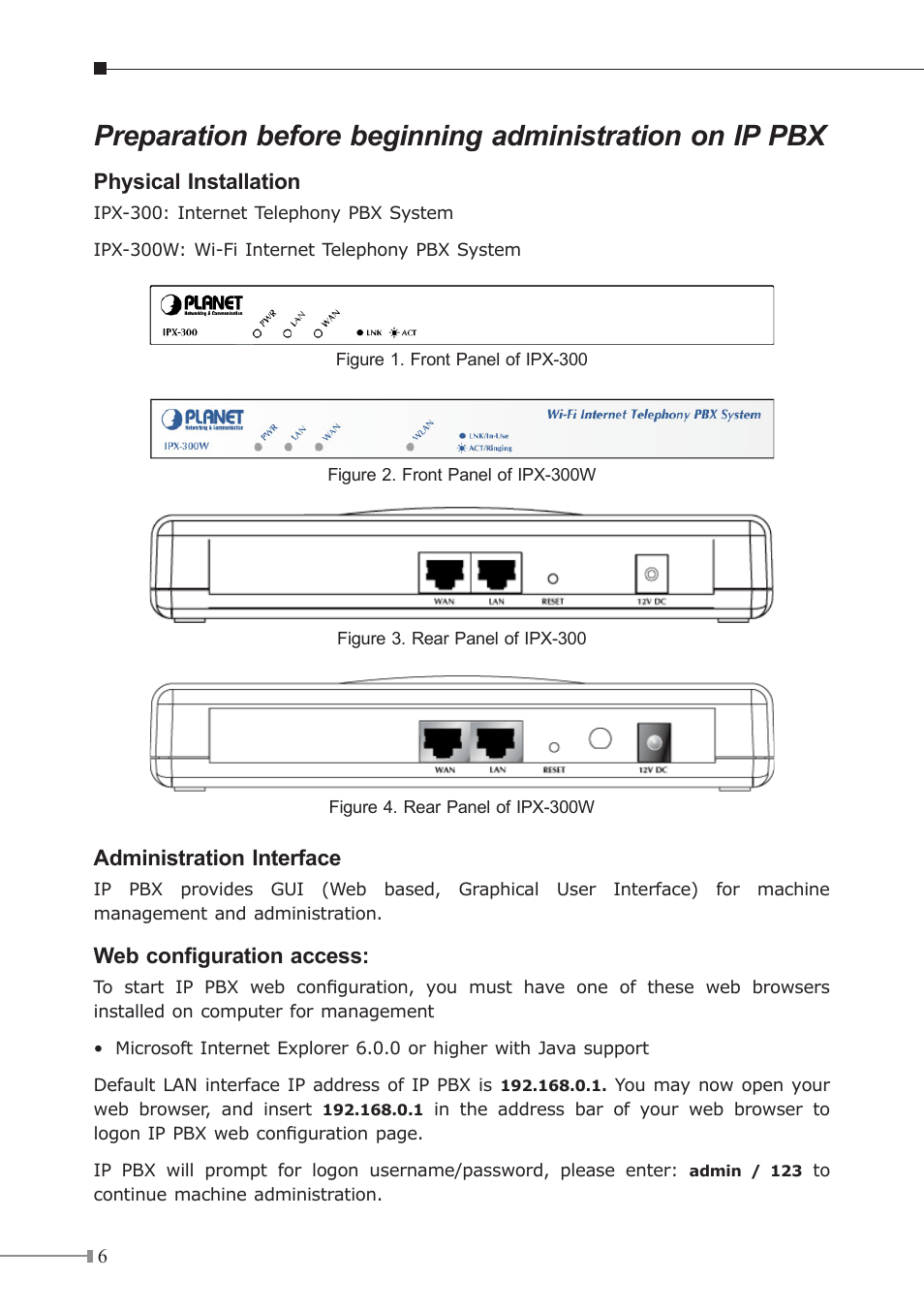 PLANET IPX-300 User Manual | Page 6 / 20