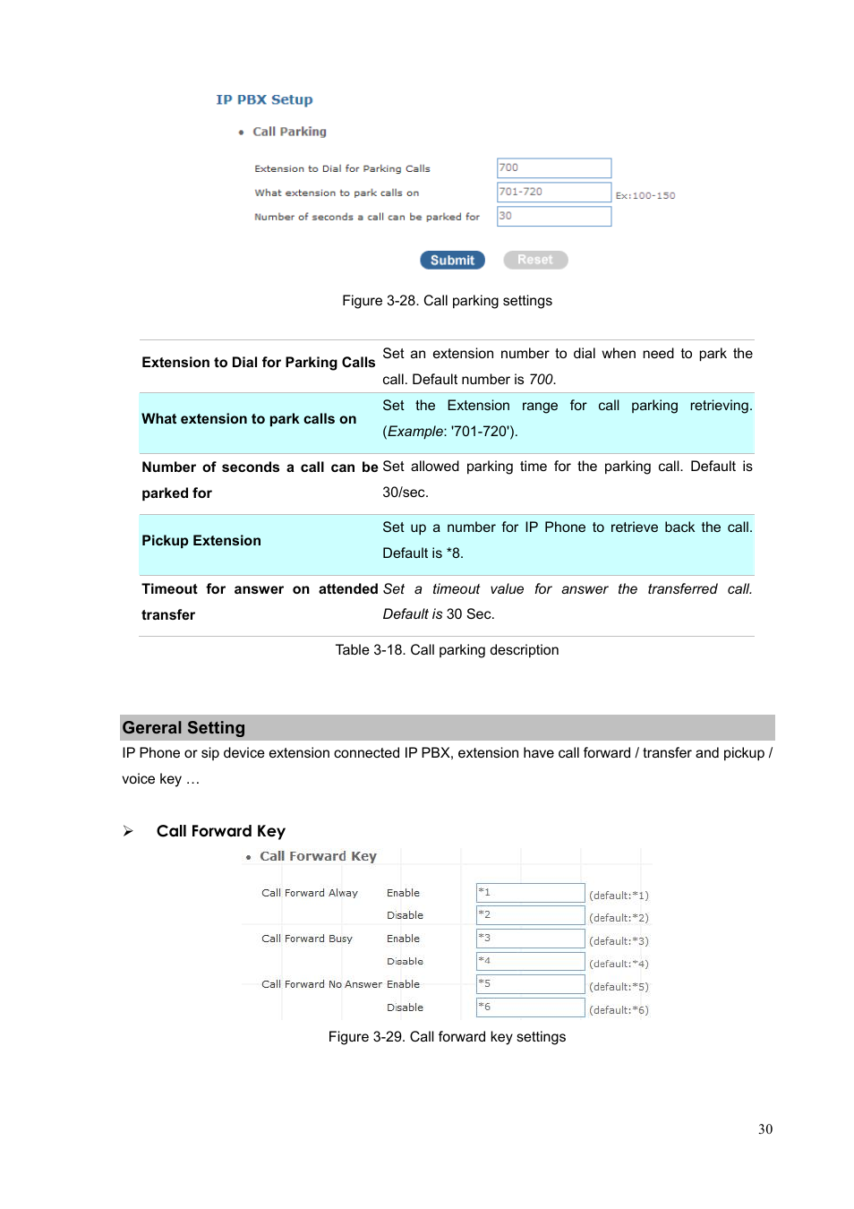 Gereral setting | PLANET IPX-300 User Manual | Page 30 / 96