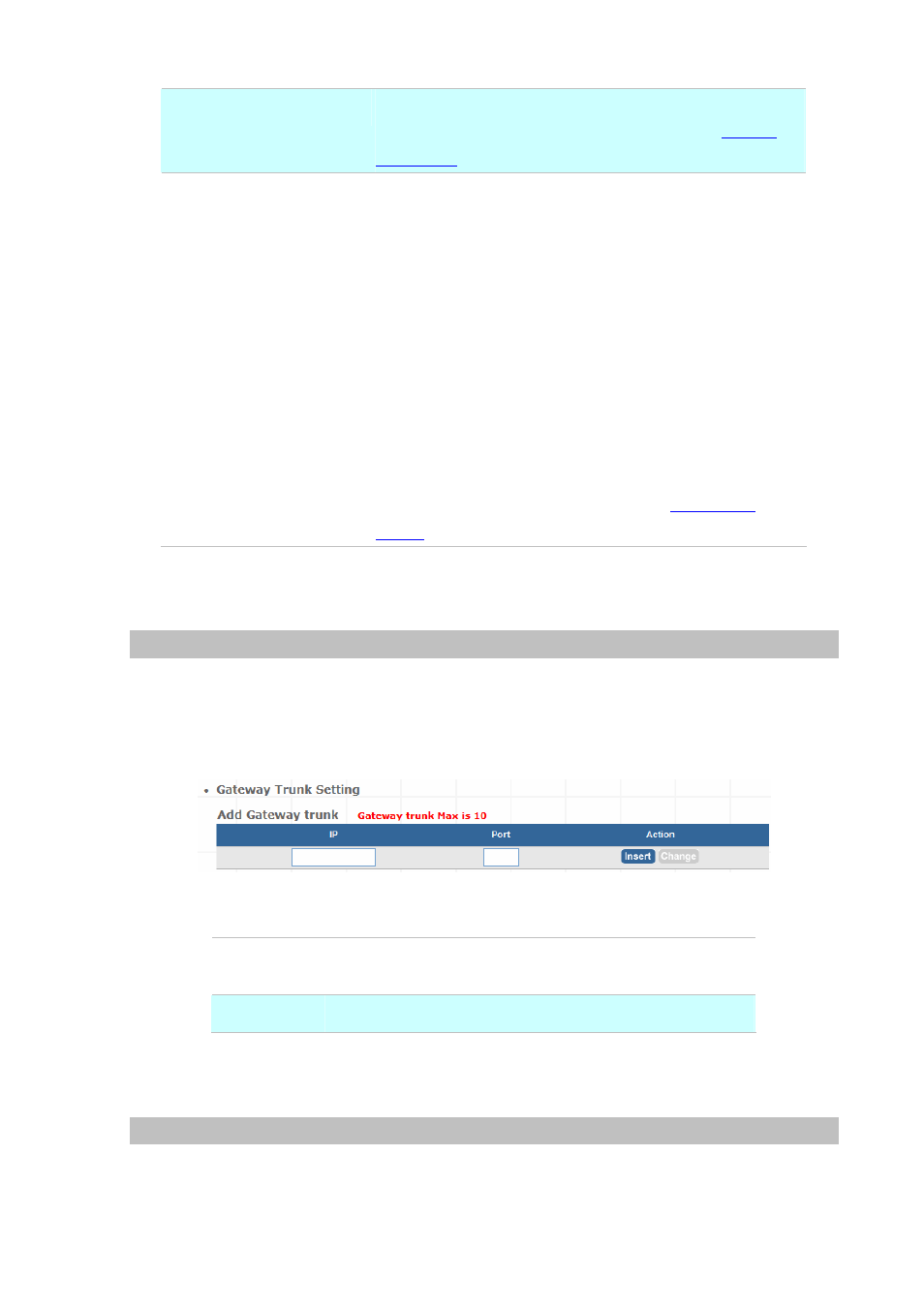 Trunk management – gateway trunk, Trunk management – trunk group | PLANET IPX-300 User Manual | Page 22 / 82