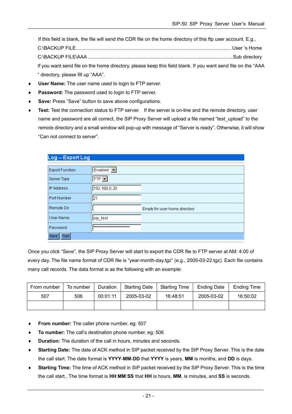 PLANET SIP-50 User Manual | Page 24 / 27