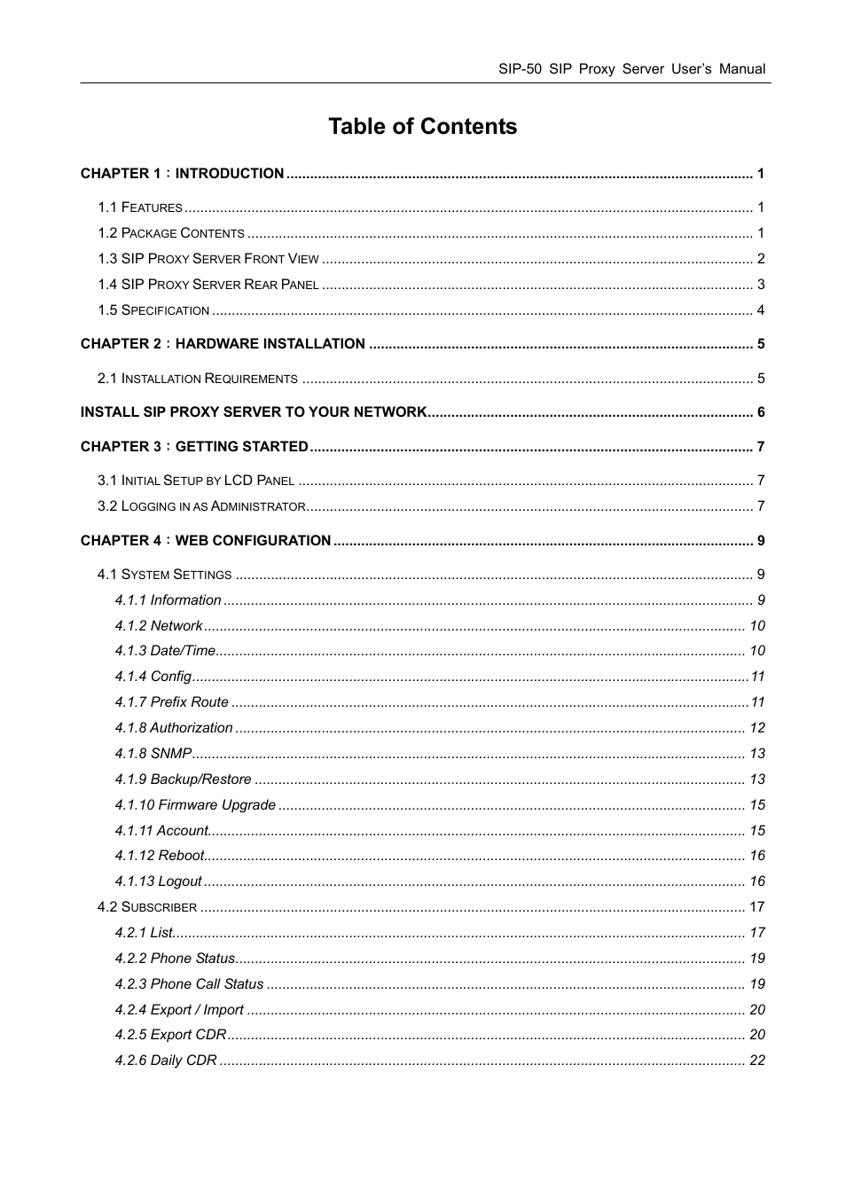 PLANET SIP-50 User Manual | Page 3 / 27