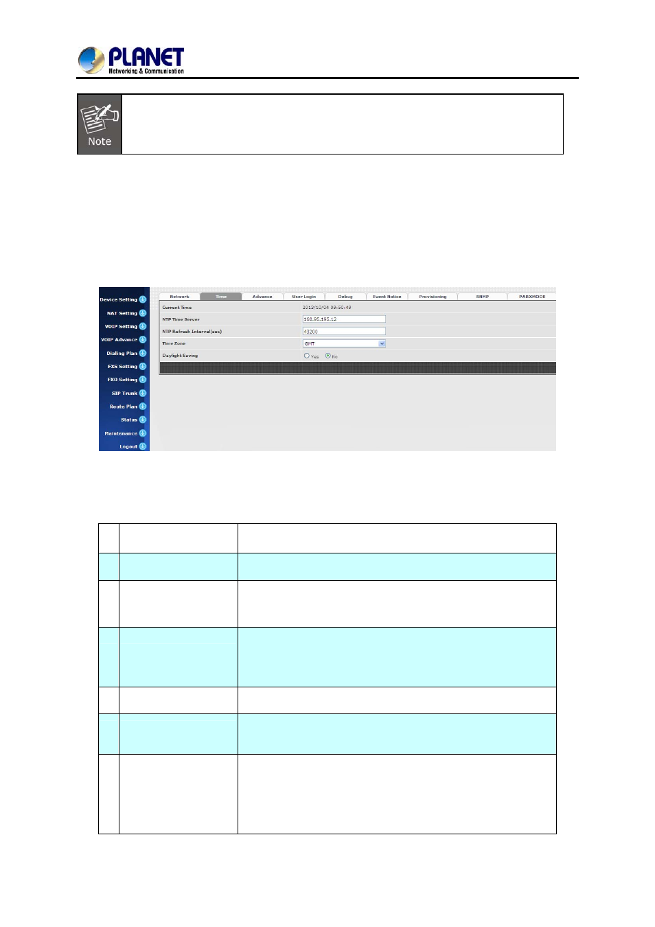2 device time setting | PLANET VGW-400FO User Manual | Page 25 / 80