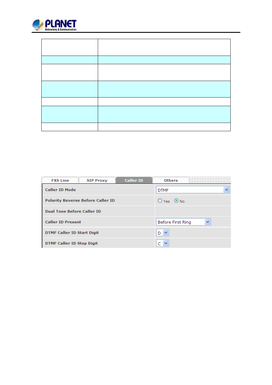 3 caller id | PLANET VGW-400FO User Manual | Page 58 / 80