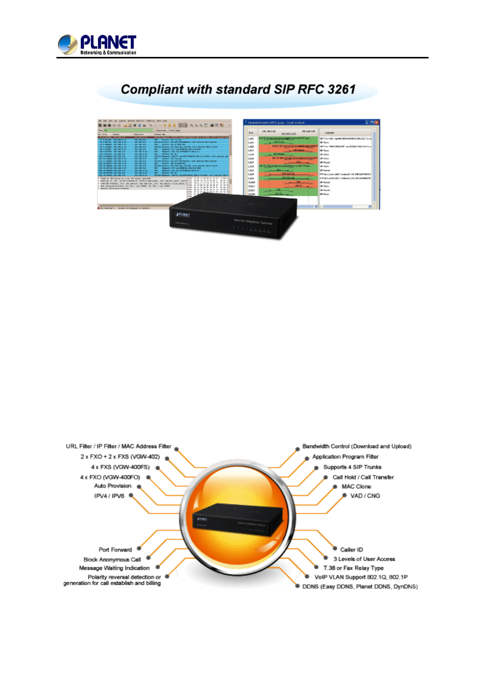 PLANET VGW-400FO User Manual | Page 8 / 80