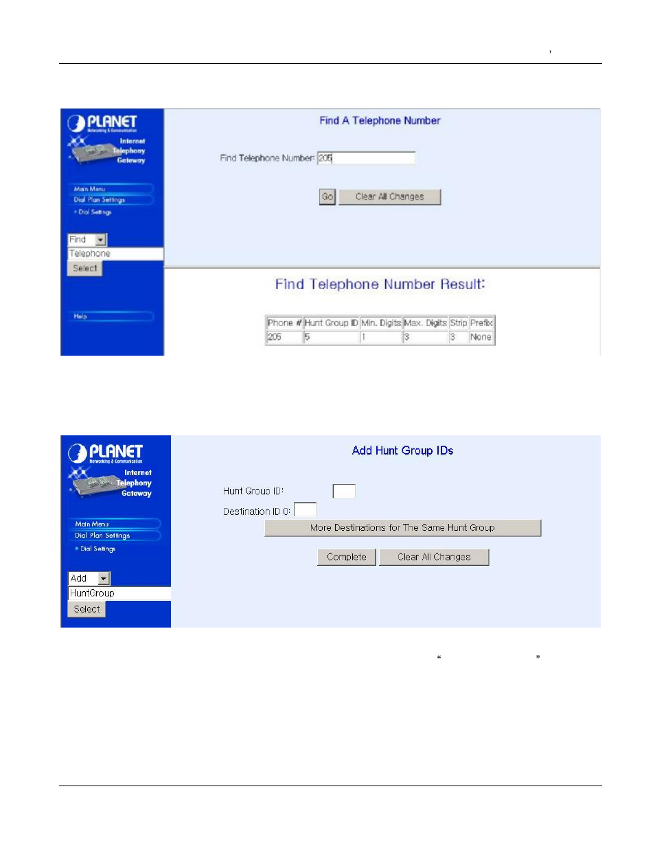 2 hunt group | PLANET VIP-000 User Manual | Page 32 / 130